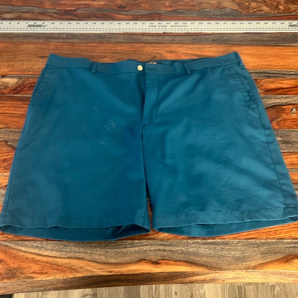 Men’s Peter Millar teal blue golf shorts 42